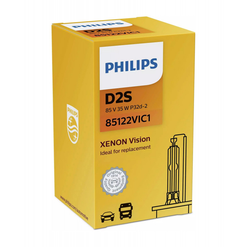 🚘 Philips 85122VIC1 - Bombilla de Xenón D2S Vision 85V35W (P32d-2 C1)